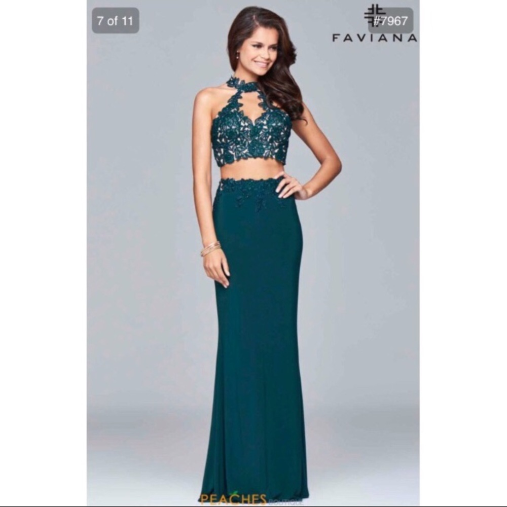 Prom Dress Emerald Green Faviana